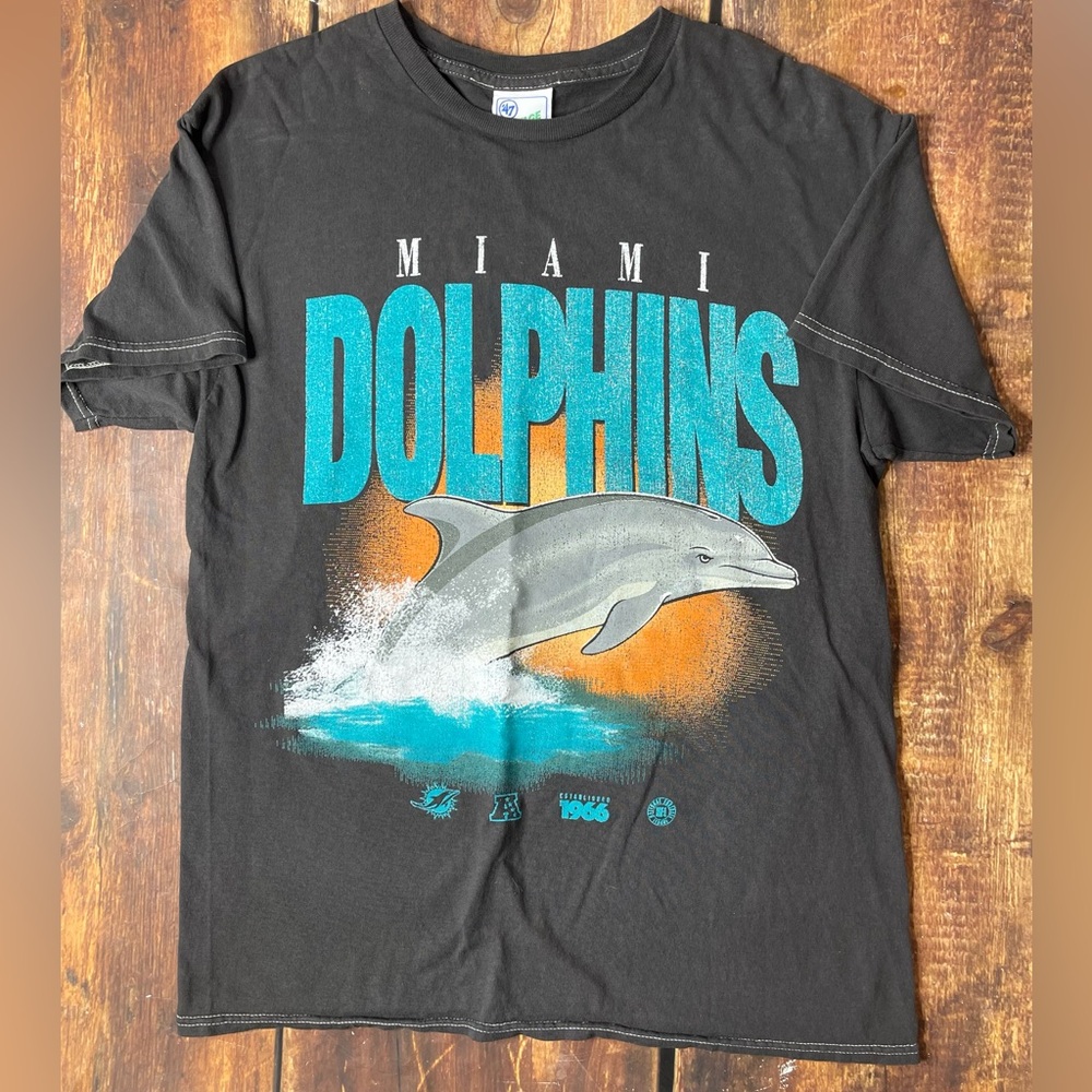 Miami Dolphins Vintage Tubular ‘47 t-shirt. Medium - Picture 1 of 4